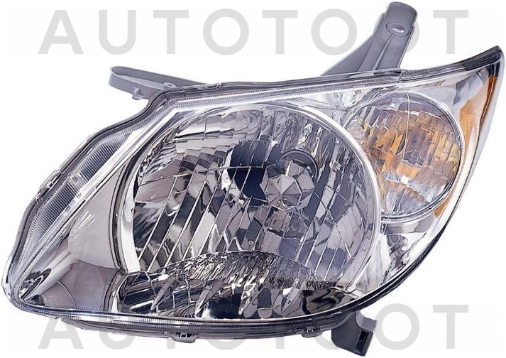 Фара левая (USA, внутри хромированная) -  для TOYOTA VOLTZ