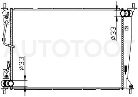 Радиатор охлаждения AT MT 2L -STR0089 Stron для KIA SOUL