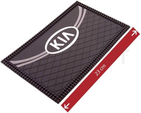 Kia 230*135*5мм Коврик панели противоскользящий SW плоский волна с эмблемой - Артикул HX40KIA - Производитель TechWit - Фото, Отзывы, Цены