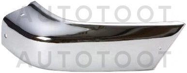 Боковина бампера передняя левая (с отверстием под расширитель, хром) -  для NISSAN PATHFINDER, NISSAN TERRANO