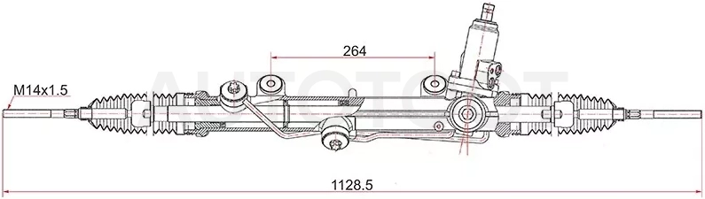Рейка рулевая MERCEDES BENZ C ClASS W203 00-07 - Артикул STA2034601100 - Производитель Sat - Фото, Отзывы, Цены