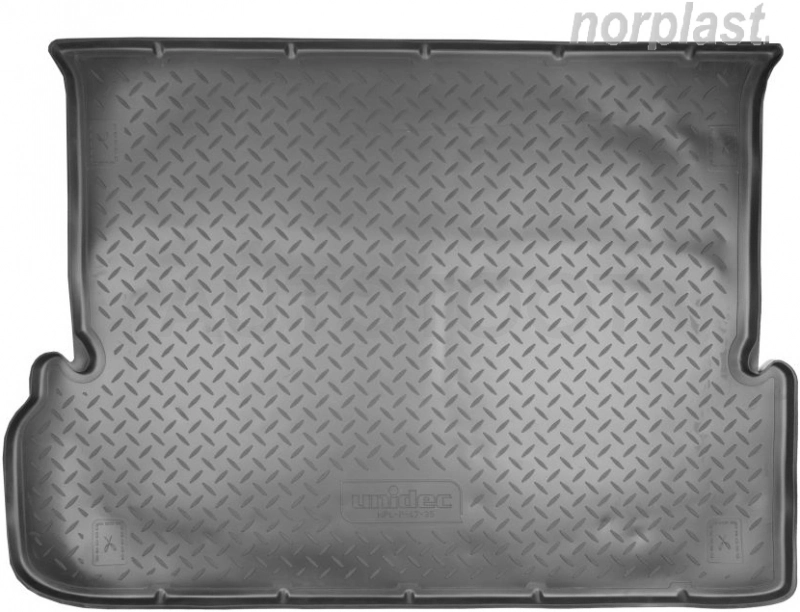 Коврик в багажник NORPLAST, черный, полиуретан 7 мест
