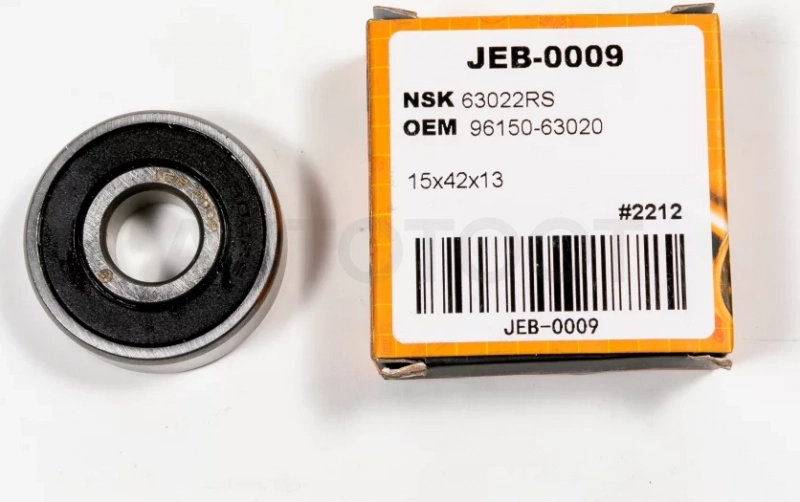 Подшипник закрытый(резина) (15/42/13) 6302-2RS - Артикул JEB0009 - Производитель Just Drive - Фото, Отзывы, Цены