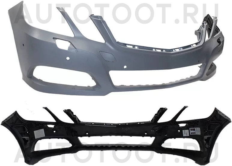 Бампер передний (под омыватели и сонары) -  для MERCEDES E-CLASS