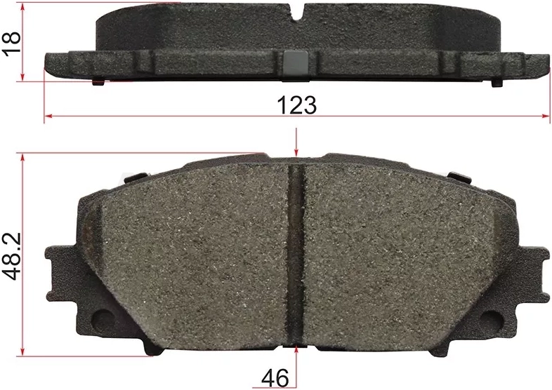 Колодки тормозные (Спереди) Toyota Allion (T260) 07-21 / Corolla (E180) 12-19 / Corolla Fielder (E140,E160) 06- / Premio 07-21
