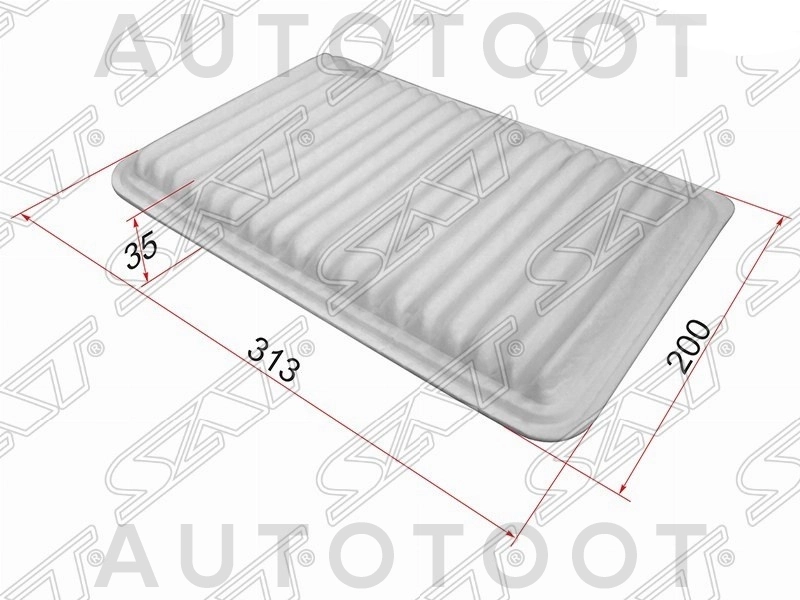Фильтр воздушный 1.3/1.5/1.6 -STZJ0113Z40 Sat для MAZDA 2 (DEMIO), MAZDA 3 (AXELA)