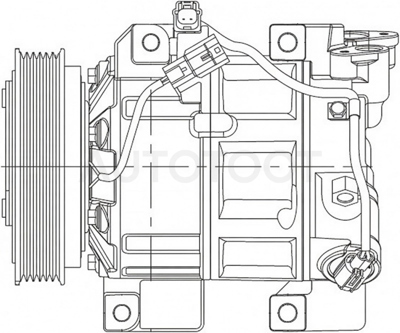 Компрессор кондиционера 2.5 -LCAC1425 Luzar для NISSAN X-TRAIL