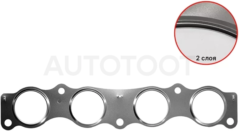 Прокладка выпускного коллектора TOYOTA COROLLA,IST,AURIS 2,3ZRFE 06