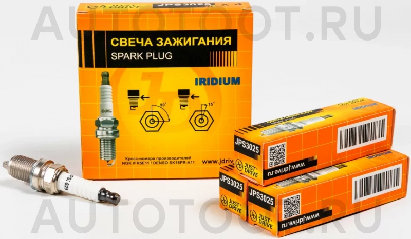 Свеча зажигания /IFR5E11/SK16PR-A11 IRIDIUM - Артикул JPS3025 - Производитель Just Drive - Фото, Отзывы, Цены