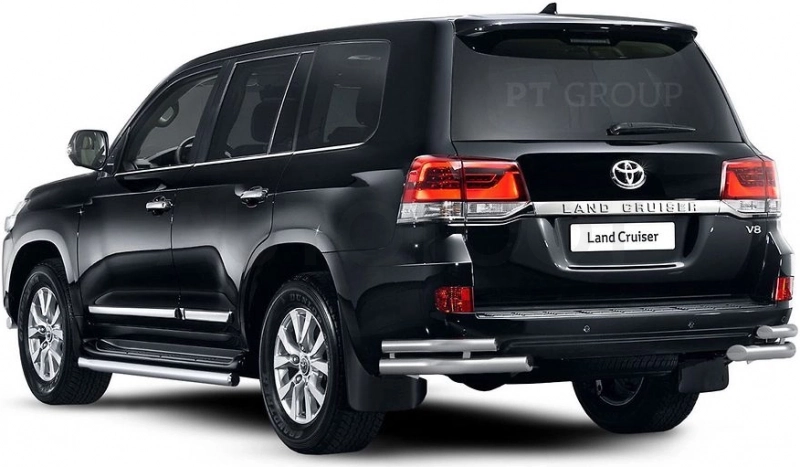 TOYOTA LAND CRUISER 200 2014- Защита порогов окантовка Ø63мм (НПС) - Артикул TLC220302 - Производитель PT Group - Фото, Отзывы, Цены