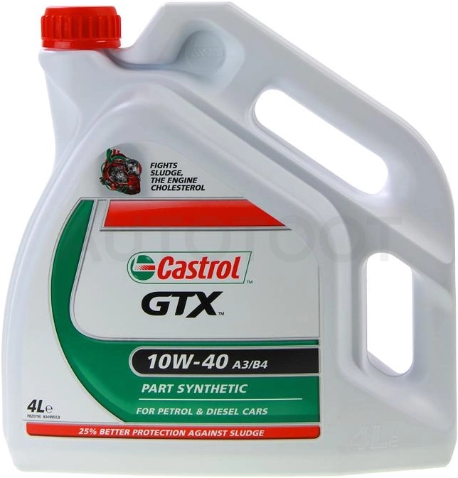 10W-40 A3/B4 4л CASTROL GTX Масло моторное полусинтетическое - Артикул 1534BF - Производитель CASTROL - Фото, Отзывы, Цены