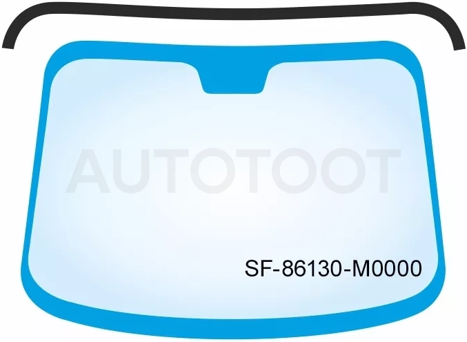Молдинг лобового стекла (Сверху) Hyundai Creta 15-21 - Артикул SF86130M0000 - Производитель Sat - Фото, Отзывы, Цены
