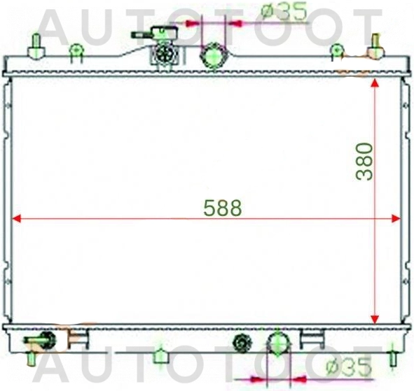 Радиатор охлаждения -NS0001G11 Sat для NISSAN BLUEBIRD SYLPHY