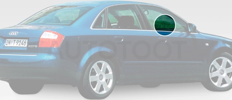 Стекло переднее правое опускное -  для AUDI A4