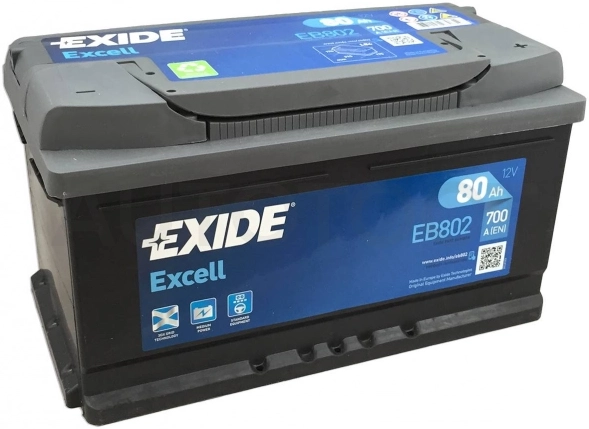 Аккумулятор EXIDE 80Ah 700A обратная полярность(-+)
