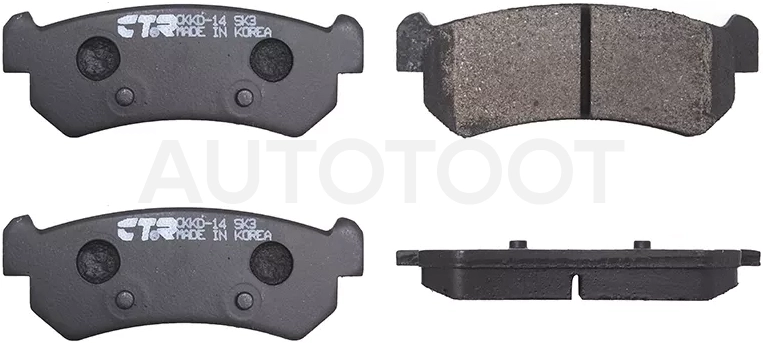Колодки тормозные (Сзади) Chevrolet Lacetti 04-13 / Daewoo Nubira 97-05
