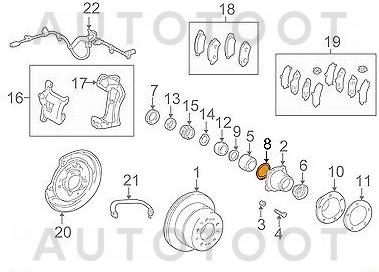 Кольцо уплотнительное заднего моста -9030185004 Toyota для TOYOTA LAND CRUISER, LEXUS LX470