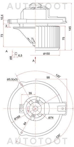 Мотор отопителя (печки) -ST8710312050 Sat для SUZUKI GRAND VITARA, TOYOTA CARINA E, TOYOTA CORONA, TOYOTA PREMIO, TOYOTA WISH, TOYOTA MARK 2, TOYOTA VISTA, TOYOTA LITE ACE NOAH, TOYOTA TOWN ACE, TOYOT