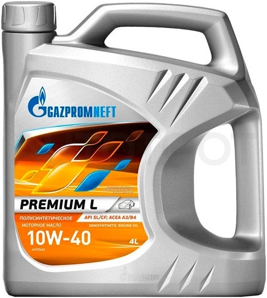 10W-40 Масло моторное Gazpromneft Premium L полусинтетическое 4л