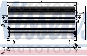 Радиатор кондиционера -  для NISSAN MAXIMA, NISSAN CEFIRO
