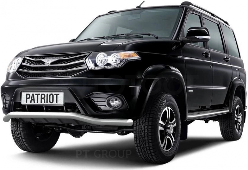 UAZ Patriot 2014- Защита переднего бампера Ø63мм "Волна" (НПС) - Артикул 05020103 - Производитель PT Group - Фото, Отзывы, Цены