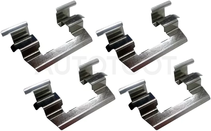 Комплект монтажный тормозных колодок FR NISSAN MARCH K11/CUBE Z10/SUNNY B15 98-/BLUEBIRD G10 00-05