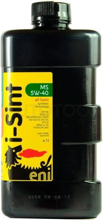 5W-40 ENI I-Sint MS SM/CF 1л.масло моторное синтетика - Артикул 8003699008304 - Производитель ENI - Фото, Отзывы, Цены