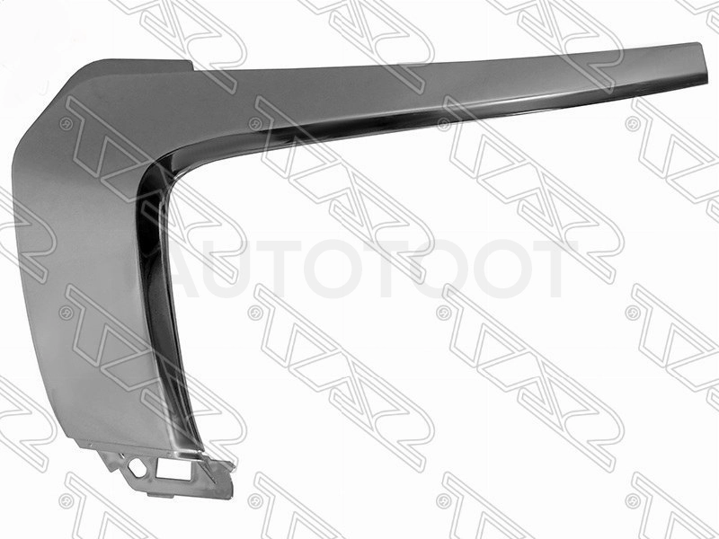 Молдинг переднего бампера левый, центральный, хром -6407A145 Mitsubishi для MITSUBISHI OUTLANDER