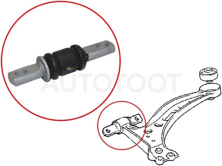 Сайлентблок рычага Toyota Camry (XV10,XV20,XV30) 91-06 / Harrier 97-03 - Артикул ST4865433040 - Производитель Sat - Фото, Отзывы, Цены