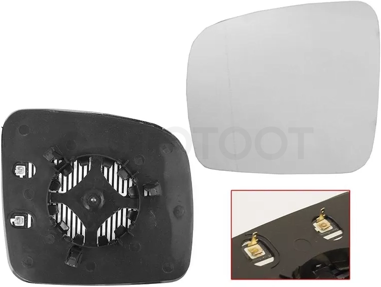 Полотно зеркала Volkswagen Transporter 03-09 / Caddy 03-15 (Слева/ Обогрев) - Артикул STVWT5940K2 - Производитель Sat - Фото, Отзывы, Цены