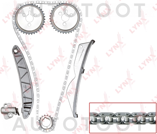 Ремкомплект цепи ГРМ 1, 2 -TK0027 LYNXauto для CHEVROLET AVEO