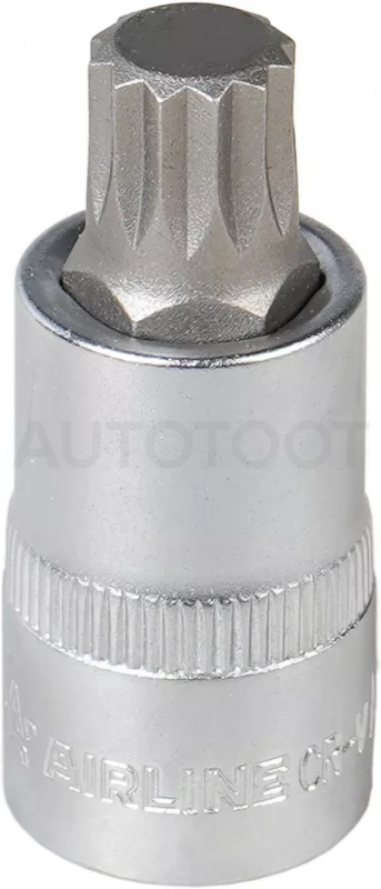 Головка торцевая 1/2" со вставкой SPLINE M14, L=55мм - Артикул ATBS63 - Производитель Airline - Фото, Отзывы, Цены