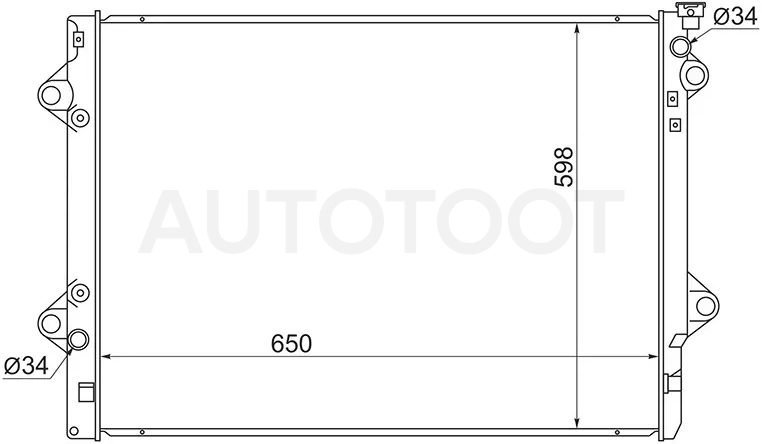 Радиатор Toyota Land Cruiser Prado (J120,J150) 02-20 / 4Runner 02-09