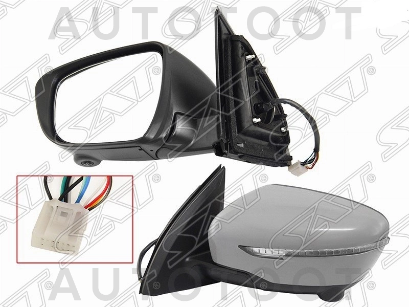 Зеркало левое (11 контактов, камера) -STDT66940A2 Sat для NISSAN QASHQAI