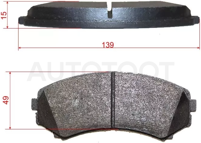 Колодки тормозные (Спереди) Mitsubishi Pajero 91-20 / Mazda Bongo Friendee 95-01 / B-Series 98-06 / MPV 95-99 / Mitsubishi Grandis 03-09 / Montero 00-06 / Proudia 99-01