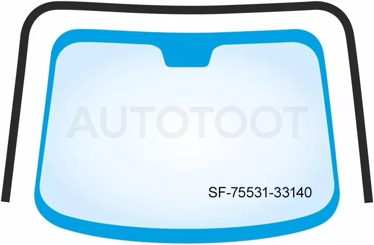 Молдинг лобового стекла (П-образный) Toyota Camry (XV50) 11-18 / Aurion 12-15 - Артикул SF7553133140 - Производитель Sat - Фото, Отзывы, Цены