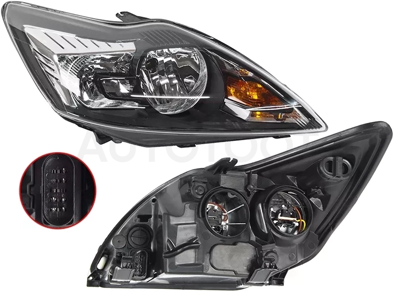 Фара Ford Focus 07-11 (Справа/ С электрокорректором) - Артикул ST4311181RMLDEM2 - Производитель Sat - Фото, Отзывы, Цены