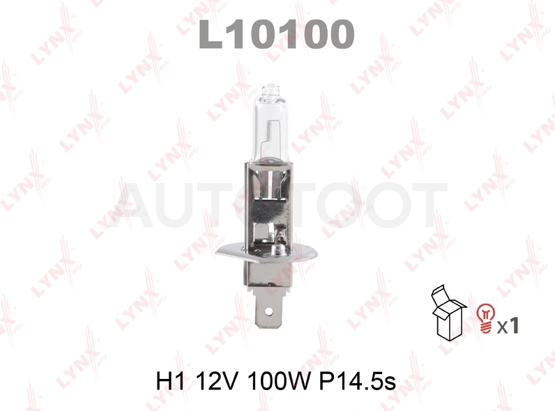 Лампа H1 12V 100W P14.5S LYNXauto