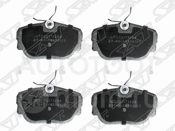 Колодки тормозные передние (без датчика износа) -STA0014208120 Sat для MERCEDES S-CLASS