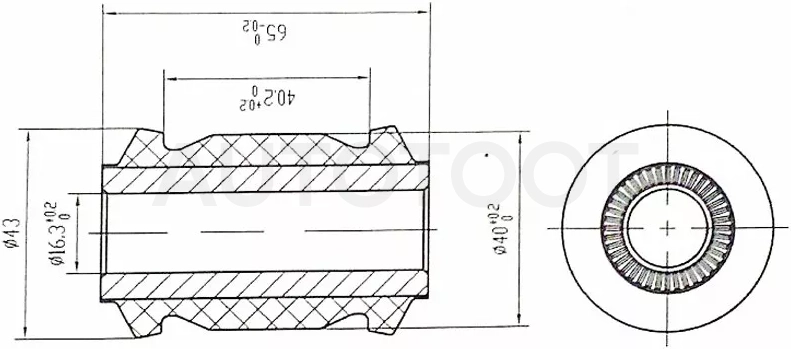 Сайлентблок рычага Toyota Avensis (T250,T270) 03-18 / C-HR 16-23 - Артикул ST4865402130 - Производитель Sat - Фото, Отзывы, Цены