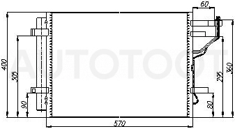 Радиатор кондиционера -PRS1190 Patron для KIA CEED, HYUNDAI ELANTRA, HYUNDAI I30