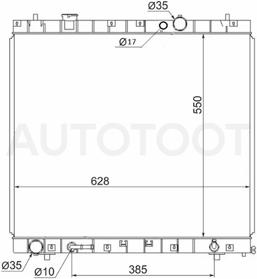 Радиатор Ford Freda 95-99 / Mazda Bongo Friendee 95-05