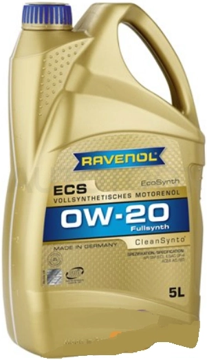 0W-20 Масло моторное RAVENOL ECS EcoSynth 5л синтетика - Артикул 1111102005 - Производитель RAVENOL - Фото, Отзывы, Цены