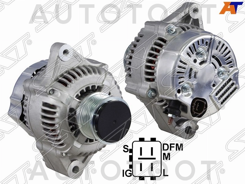 Генератор KDJ9# / KDN18# 1KD -  для TOYOTA LAND CRUISER, TOYOTA HIACE, TOYOTA HILUX