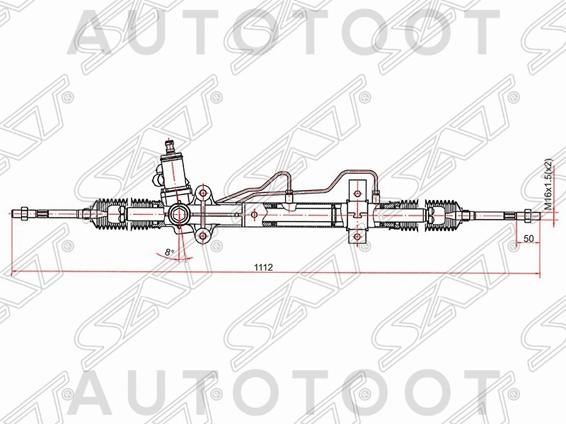 Рейка рулевая -ST577002E800 Sat для KIA SPORTAGE, HYUNDAI TUCSON