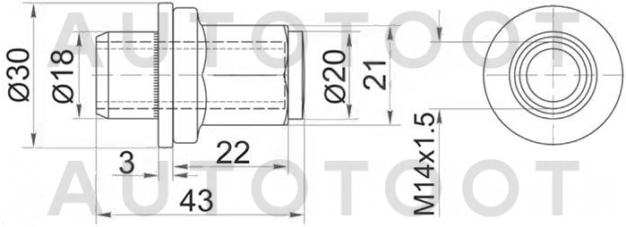 Гайка колесная -MLS017 Masuma для TOYOTA CARINA, TOYOTA CARINA E, TOYOTA CORONA, TOYOTA COROLLA, TOYOTA COROLLA CERES, TOYOTA SPRINTER MARINO, TOYOTA COROLLA SPACIO, TOYOTA CROWN