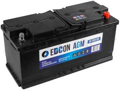 Аккумулятор EDCON AGM 105Ah 910A обратная полярность(-+)