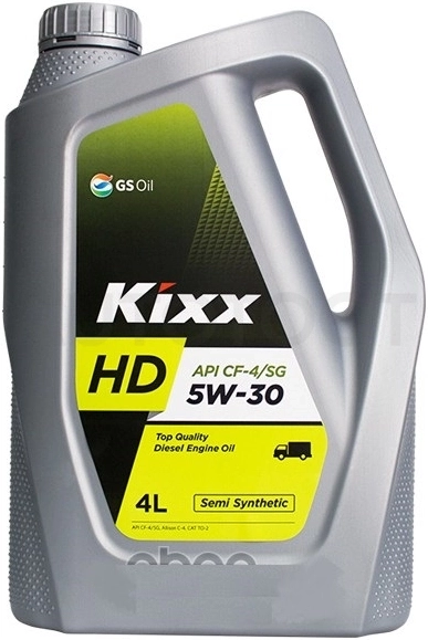 5W-30 KIXX HD Масло моторное полусинтетика 4л (DYNAMIC 5W-30) CF-4/SG