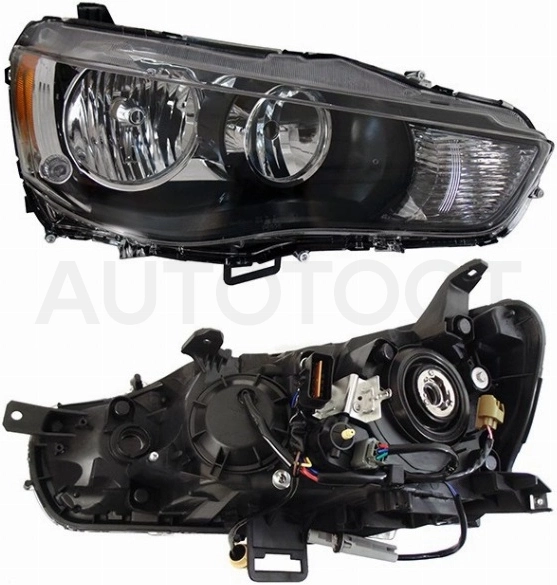 Фара правая (под корректор, внутри черная) -2141198RLDEM2 Depo для MITSUBISHI OUTLANDER