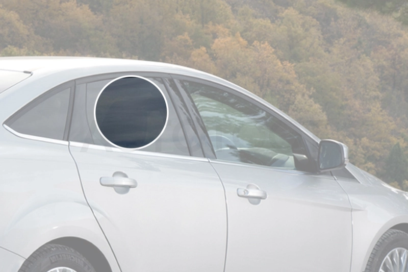 Стекло заднее правое опускное -  для FORD FOCUS